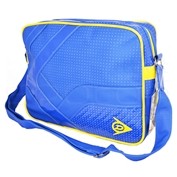 Blue and yellow dunlop bag