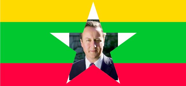 David Cameron backs democracy in Burma