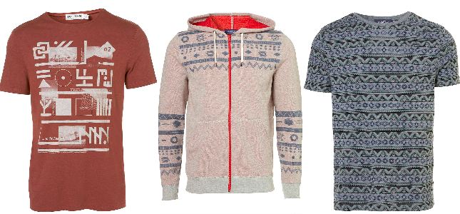 Topman Aztec and tribal prints Topman Aztec and tribal prints