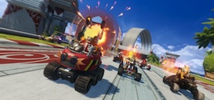 Multiplayer action in Sonic and All-Stars Racing Transformed Nintendo Wii U