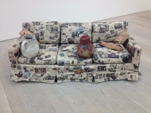 Jackson Huchins, Couch For A Long Time, Paper exhibition, Saatchi Gallery
