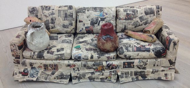 Jackson Huchins, Couch For A Long Time, Paper exhibition, Saatchi Gallery review