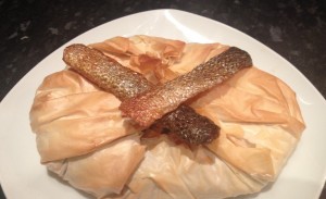Salmon and feta cheese filo pastry pie recipe Salmon and feta cheese filo pastry parcel