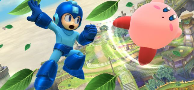 Super Smash Bros Wii U / 3DS featuring Mega Man and Kirby