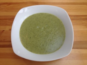 Broccoli and blue cheese soup