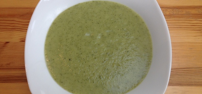 Broccoli and blue cheese soup-recipe from above