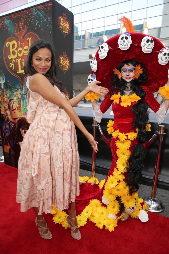 Zoe Saldana Book Of Life LA premier