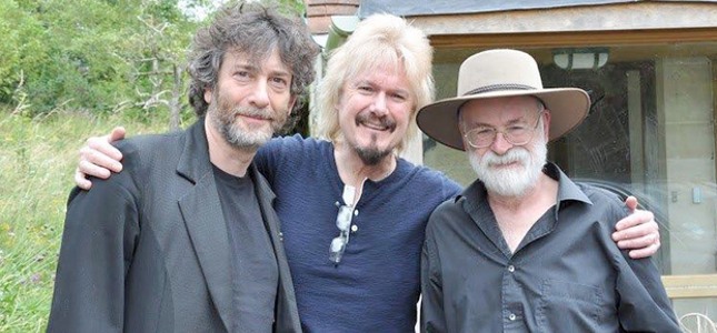 Terry Pratchett, Neil Gaiman and Dirk Maggs for the adaptation of Good Omens on BBC Radio 4