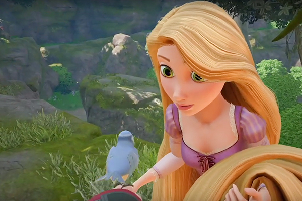 Kingdom Hearts 3 how to catch birds for Rapunzel in Corona