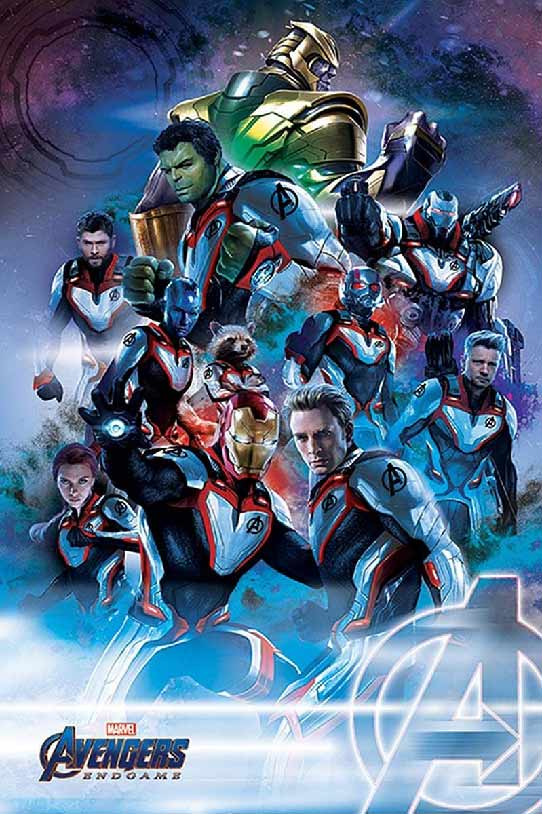 Avengers Endgame comic book movie poster