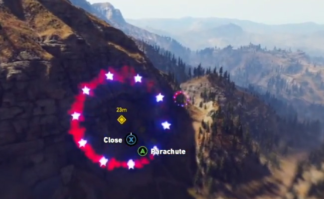 Far Cry 5 wingsuit controls into parachute