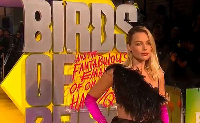 Margot Robbie Birds Of Prey premier UK