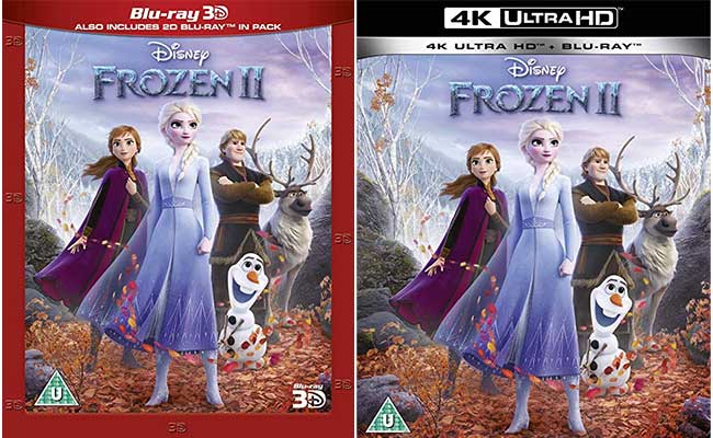 Scheermes Economie Huiswerk maken Frozen 2 DVD, Blu-ray, 3D and 4K special features and UK front covers |  Tuppence Magazine