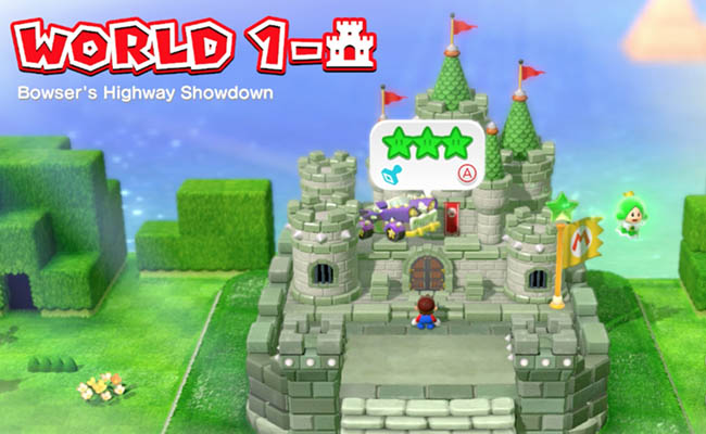 Super Mario 3D World + Bowser’s Fury World 1 Castle stamp and stars