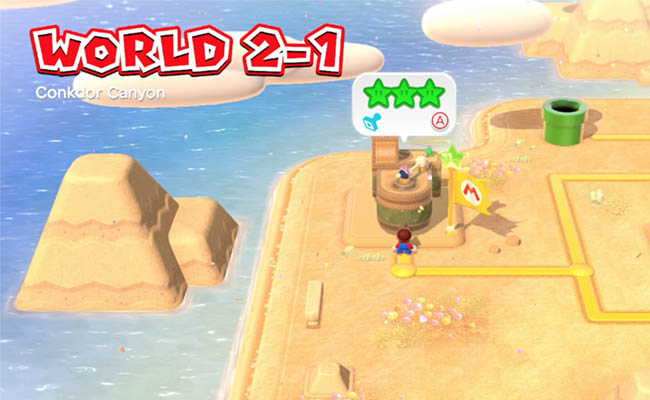Super Mario 3D World + Bowser’s Fury World 2-1 Stars