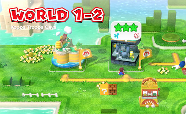 Super Mario 3D World Switch World 1-2 Secret Exit