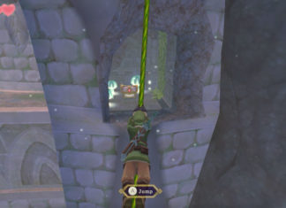The Legend of Zelda Skyward Sword Switch Skyview Temple rope swing
