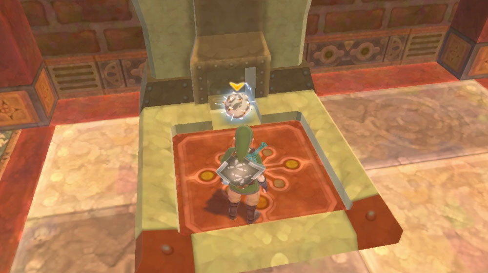 The Legend of Zelda Skyward Sword Switch how to get the electric ball across the gap