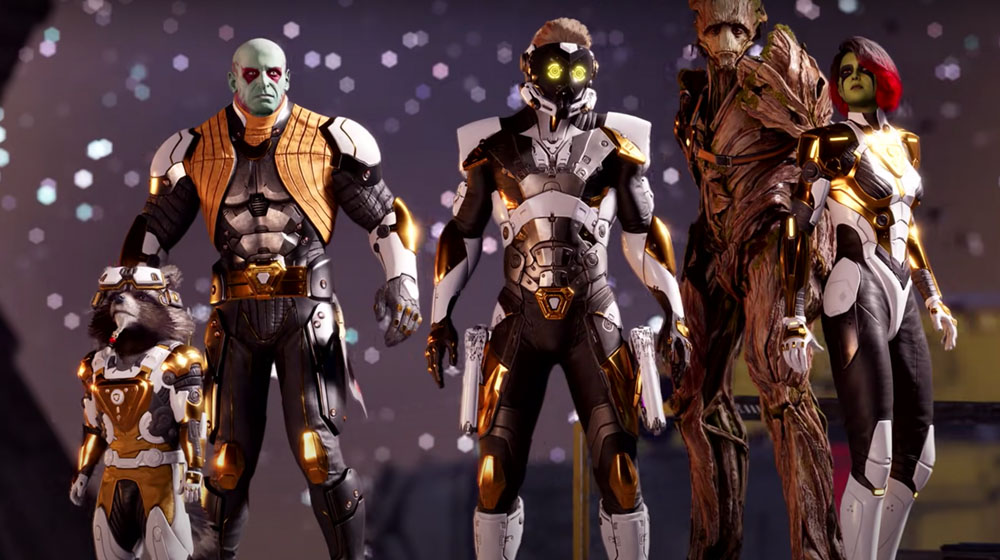 Marvel's Guardians of the Galaxy futura outfits