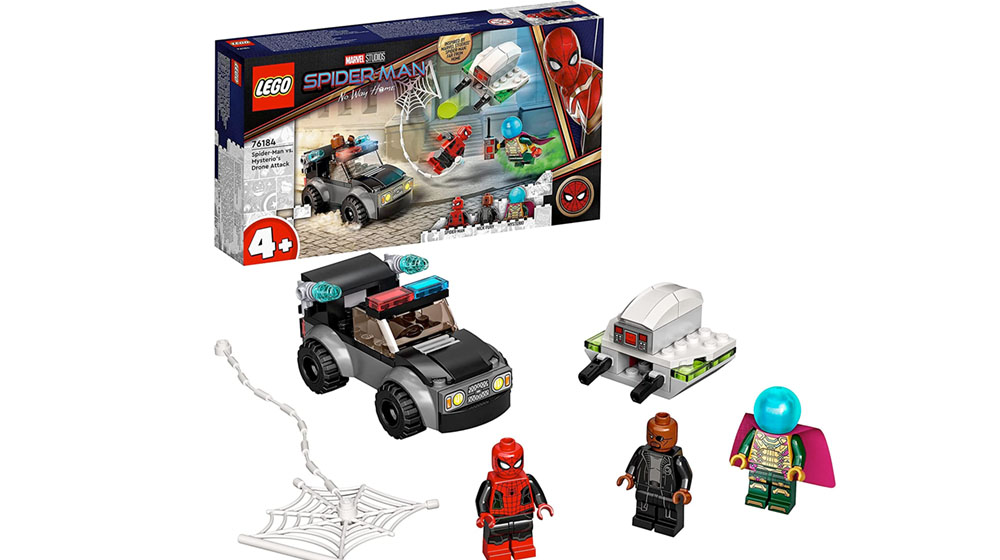 Spider-Man No Way Home toys Lego Mysterio and Nick Fury