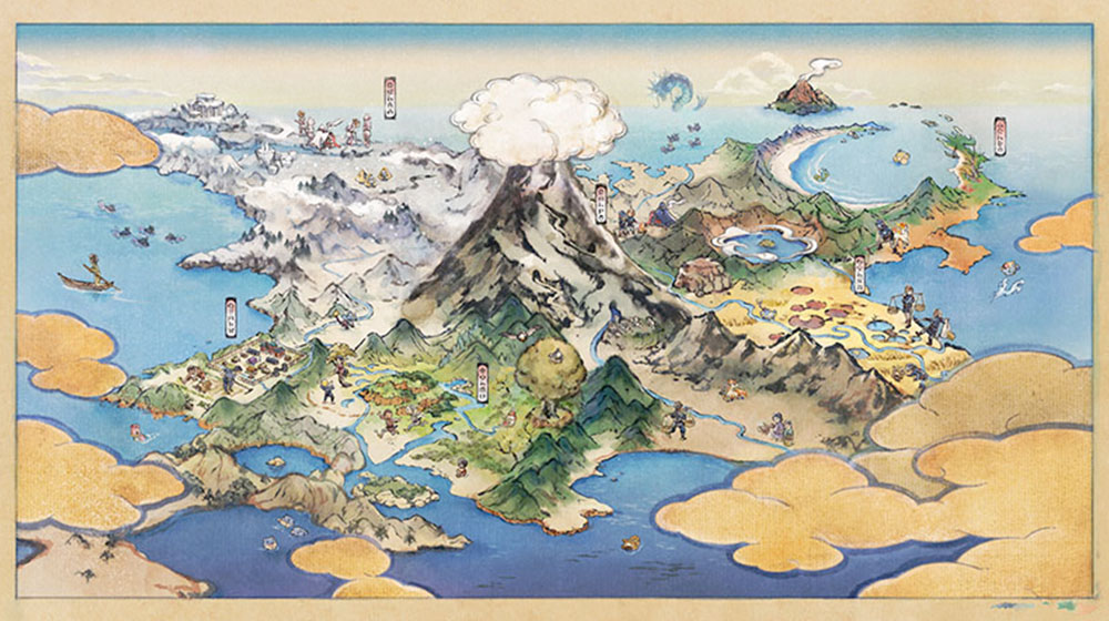 Pokémon Legends Arceus map size