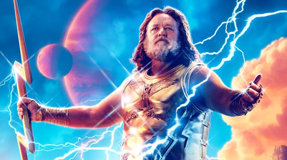 Thor Love and Thunder Russell Crowe as Zeus