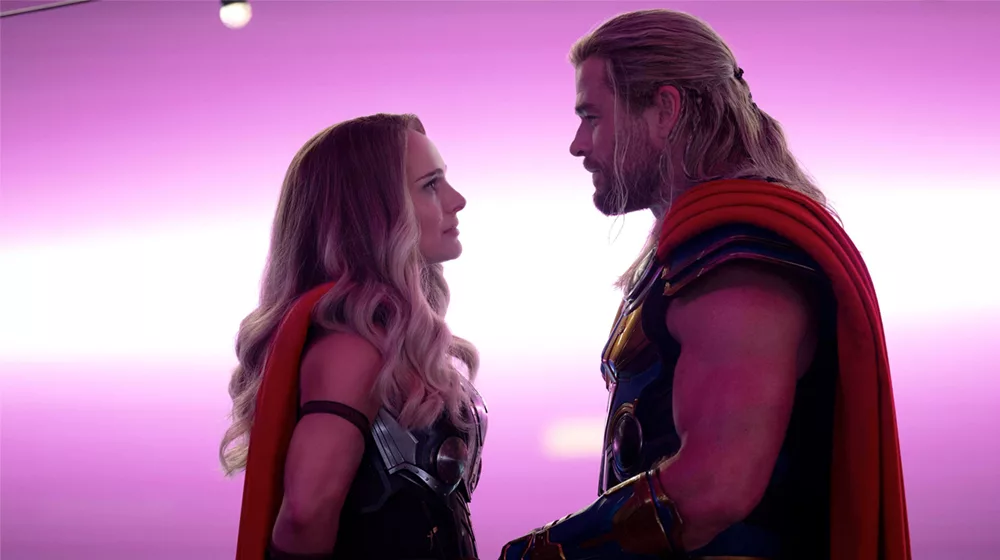 Thor Love and Thunder what was Jane's catchphrase that she whispers to Thor