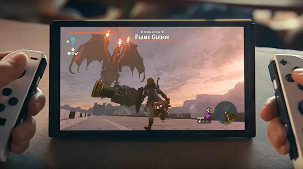 The Legend of Zelda Tears of the Kingdom bosses - Flame Gleeok and shield cannon Fuse combination