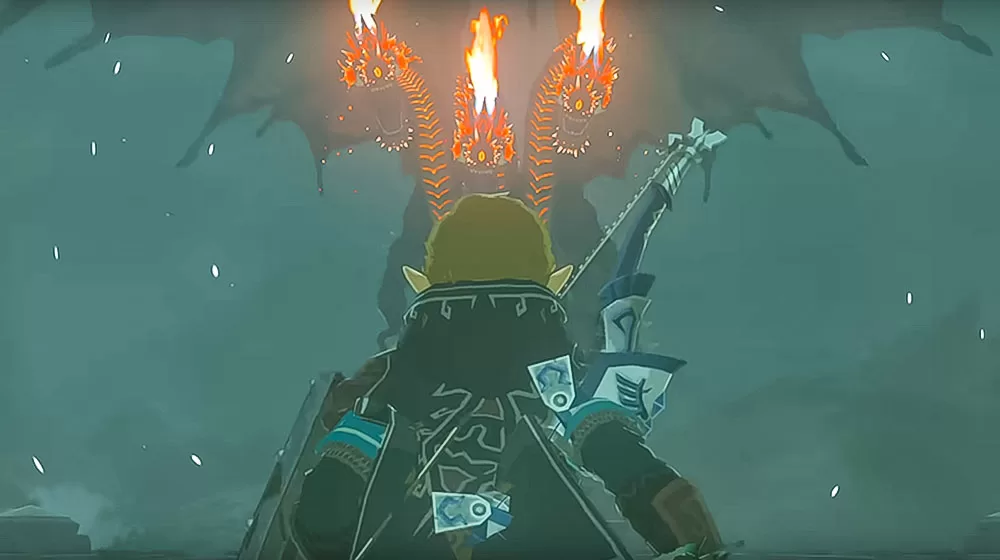 The Legend of Zelda Tears of the Kingdom bosses - Flame Gleeok