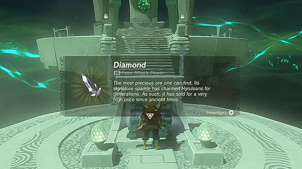 The Legend of Zelda Tears of the Kingdom where to find diamonds Rauru's Blessing Shrines